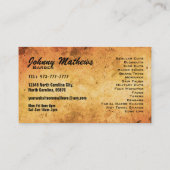 Mustache slogan Visitekaartjes (Achterkant)