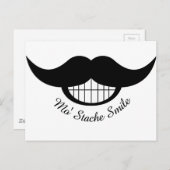 Mustache Smile Briefkaart (Voorkant / Achterkant)