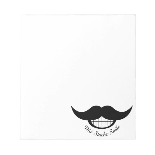 Mustache Smile Notitieblok (Voorkant)