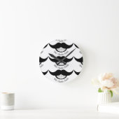 Mustache Smile Ronde Klok (Huis)