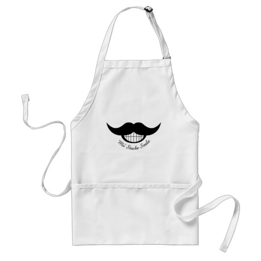 Mustache Smile Standaard Schort (Voorkant)