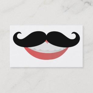 Mustache Smile Visitekaartjes