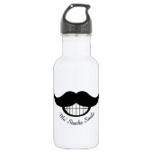 Mustache Smile Waterfles (Voorkant)