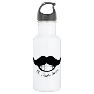 Mustache Smile Waterfles