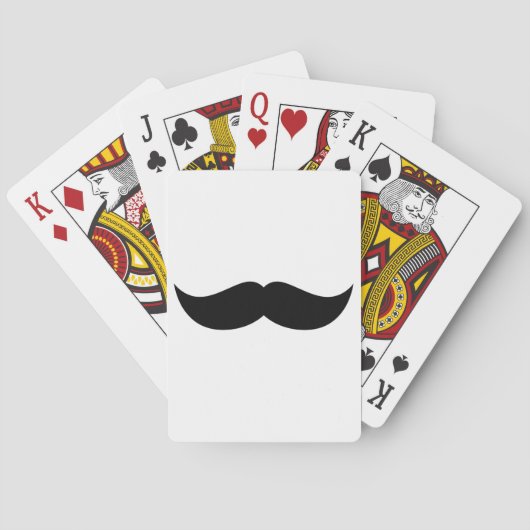 Mustache-speelkaarten Pokerkaarten (Achterkant)