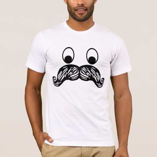 Mustache T-shirt (Voorkant)