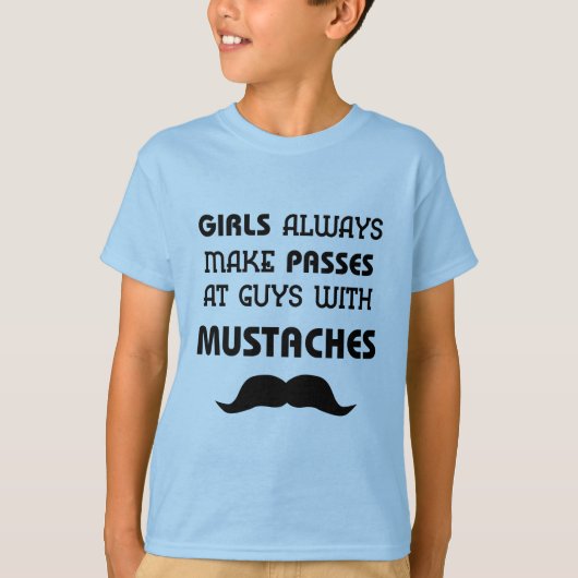 Mustache T-Shirt (Voorkant)