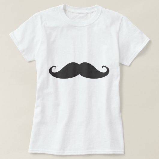 Mustache T-shirt (Design voorkant)