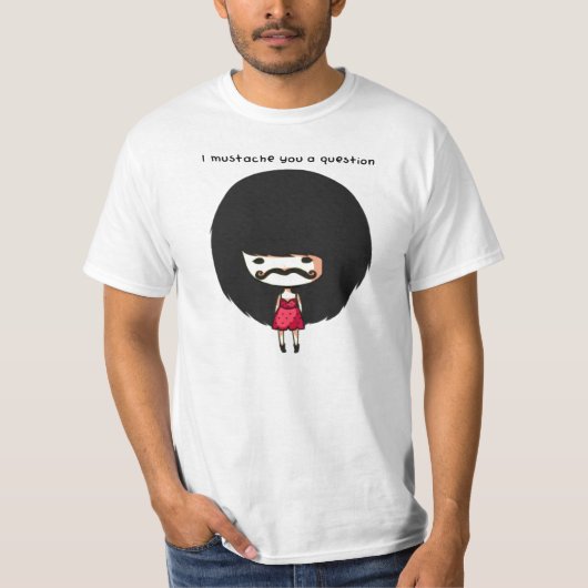 Mustache T-shirt (Voorkant)