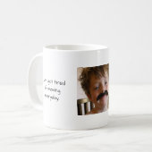 Mustache Tendance café Mug (Devant gauche)