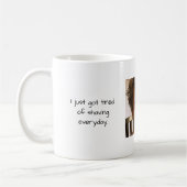 Mustache Tendance café Mug (Gauche)