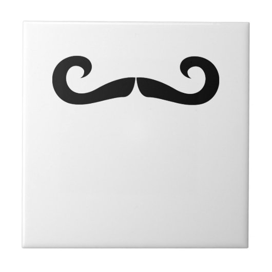 Mustache Tile Tegeltje (Voorkant)
