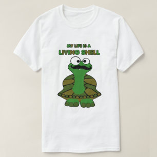 Mustache Turtle Living Shell T-shirt