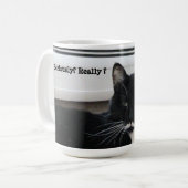 Mustache Tuxedo Chat (Sérieusement) Mug (Devant gauche)