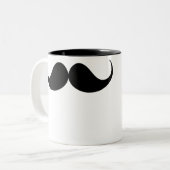 Mustache Tweekleurige Koffiemok (Voorkant links)