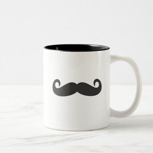 Mustache Tweekleurige Koffiemok (Rechts)