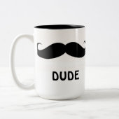 Mustache Tweekleurige Koffiemok (Links)