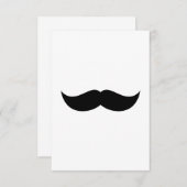Mustache Uitnodiging (Voorkant / Achterkant)