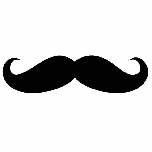 Mustache uitsparing vermomming, grappige snor fotobeeldje sleutelhanger (Voorkant)