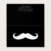 Mustache Visitekaartjes (Buitenkant ongevouwen)
