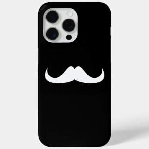 Mustache zwart-wit aanpassen iPhone 15 pro max hoesje