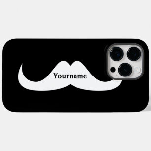 Mustache Zwart-wit Jouw naam Aanpassen Case-Mate iPhone 14 Pro Max Hoesje