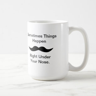 Mustaches gebeuren koffiemok