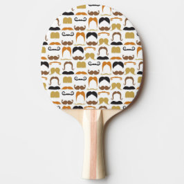 Mustaches Ping Pong Paddle Tafeltennisbatje