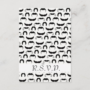 Mustaches R.S.V.P. RSVP Kaartje