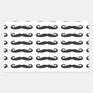 Mustaches Rechthoekige Sticker