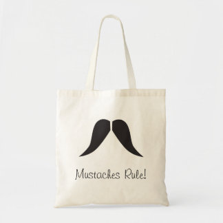 Mustaches Rule! - Canvas tas