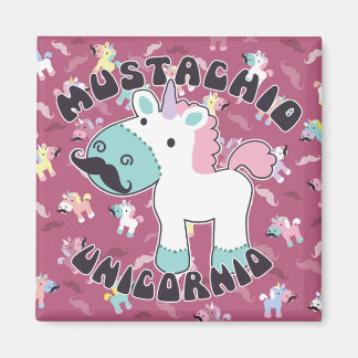 Mustachio Unicornio! Magneet