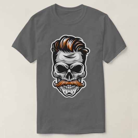 Mustachskop T-shirt (Design voorkant)