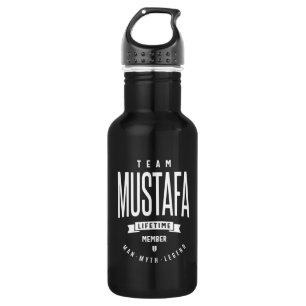 Mustafa Gepersonaliseerde naam Birthday Gift Waterfles