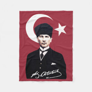 Mustafa Kemal Atatürk Fleece Deken