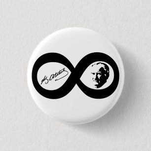 Mustafa Kemal Ataturk Ronde Button 3,2 Cm