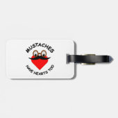 Mustakels hebben ook hart bagagelabel (Achterkant horizontaal)