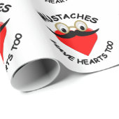 Mustakels hebben ook hart cadeaupapier (Rol Hoek)