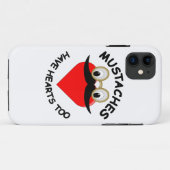 Mustakels hebben ook hart Case-Mate iPhone case (Achterkant (horizontaal))