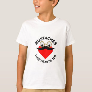 Mustakels hebben ook hart t-shirt