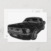 mustang 4 briefkaart (Voorkant / Achterkant)