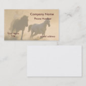 Mustang afgerdup Pastel Art Visitekaartje (Voorkant / Achterkant)