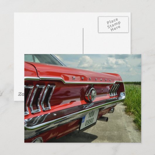 Mustang briefkaart (Voorkant / Achterkant)