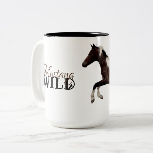 Mustang Colt Beverage Mug avec "Diablo" (Devant gauche)