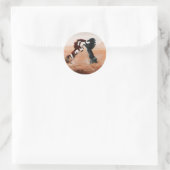 Mustang Fantasy Ronde Sticker (Tas)