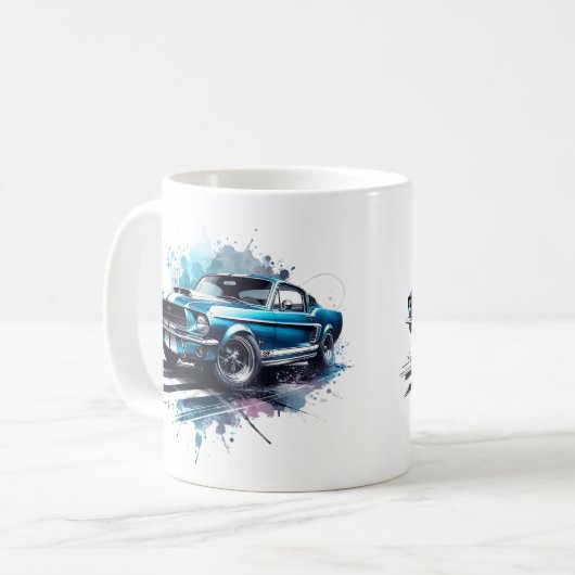 Mustang Fastback café Mug (Devant gauche)