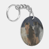 Mustang Foal Headshot Sleutelhanger (Voorkant Links)