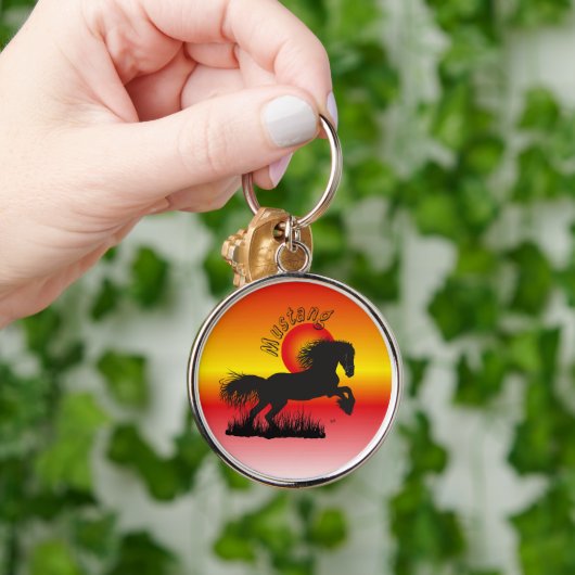 Mustang für Pferdeliebhaber Schlüsselanhänger Sleutelhanger (Hand)