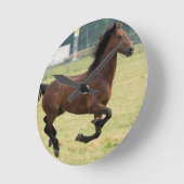 Mustang Galloping Clock Ronde Klok (Hoek)