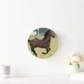 Mustang Galloping Clock Ronde Klok (Huis)